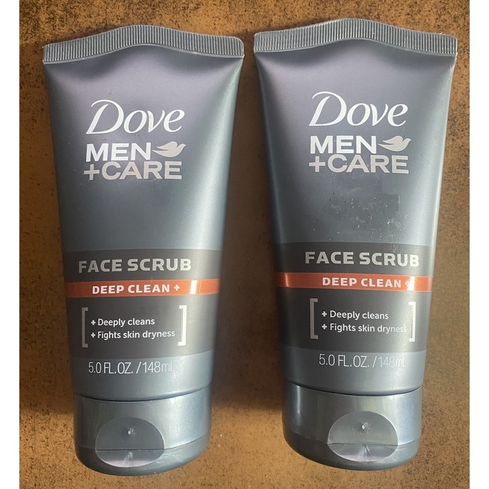 Lot of 2 Dove Men + Care Face Scrub Deep Clean, 5oz